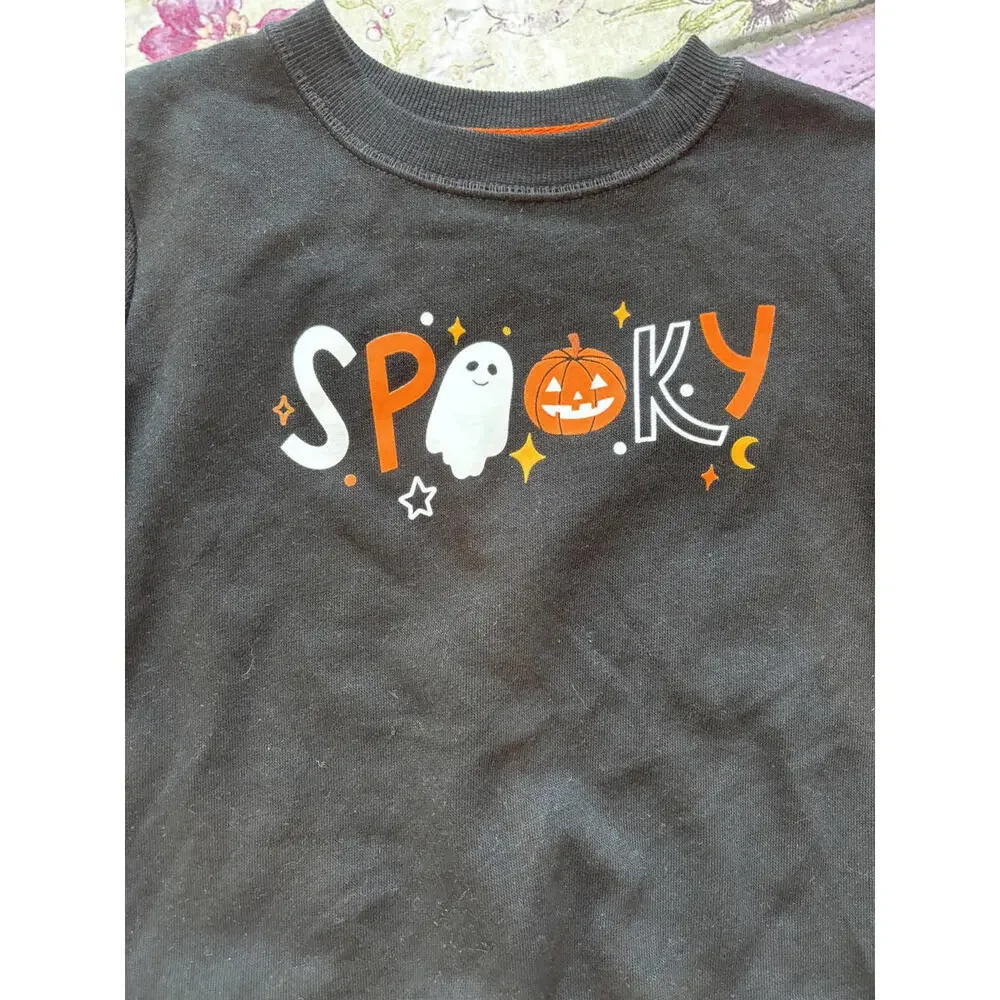 Cat & Jack Kids' Spooky Halloween Sweatshirt,‎ Size XS (4/5)